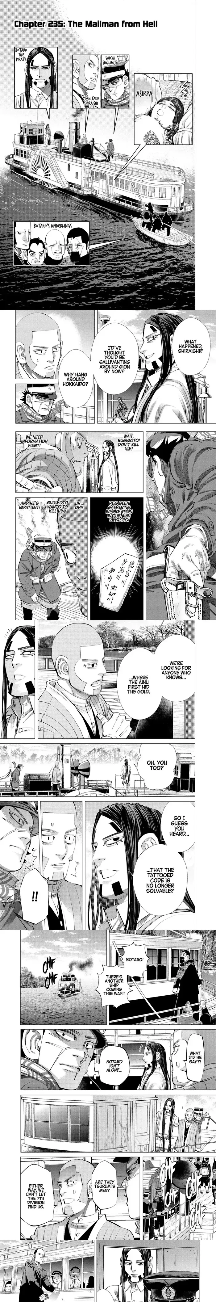 Golden Kamuy Chapter 235 image 1_optimized